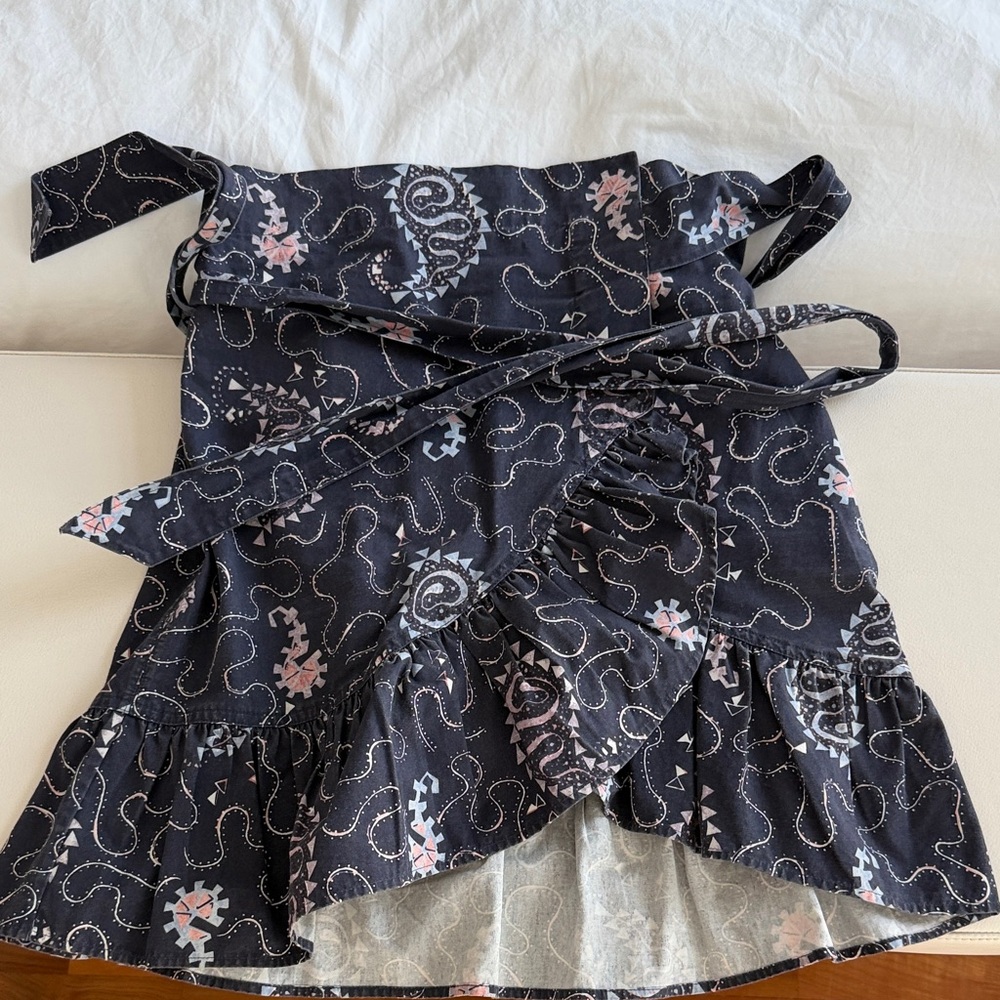 Elegant Asymmetrical Black and Pink Skirt
